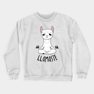 Llamaste - llama - namaste - yoga Crewneck Sweatshirt